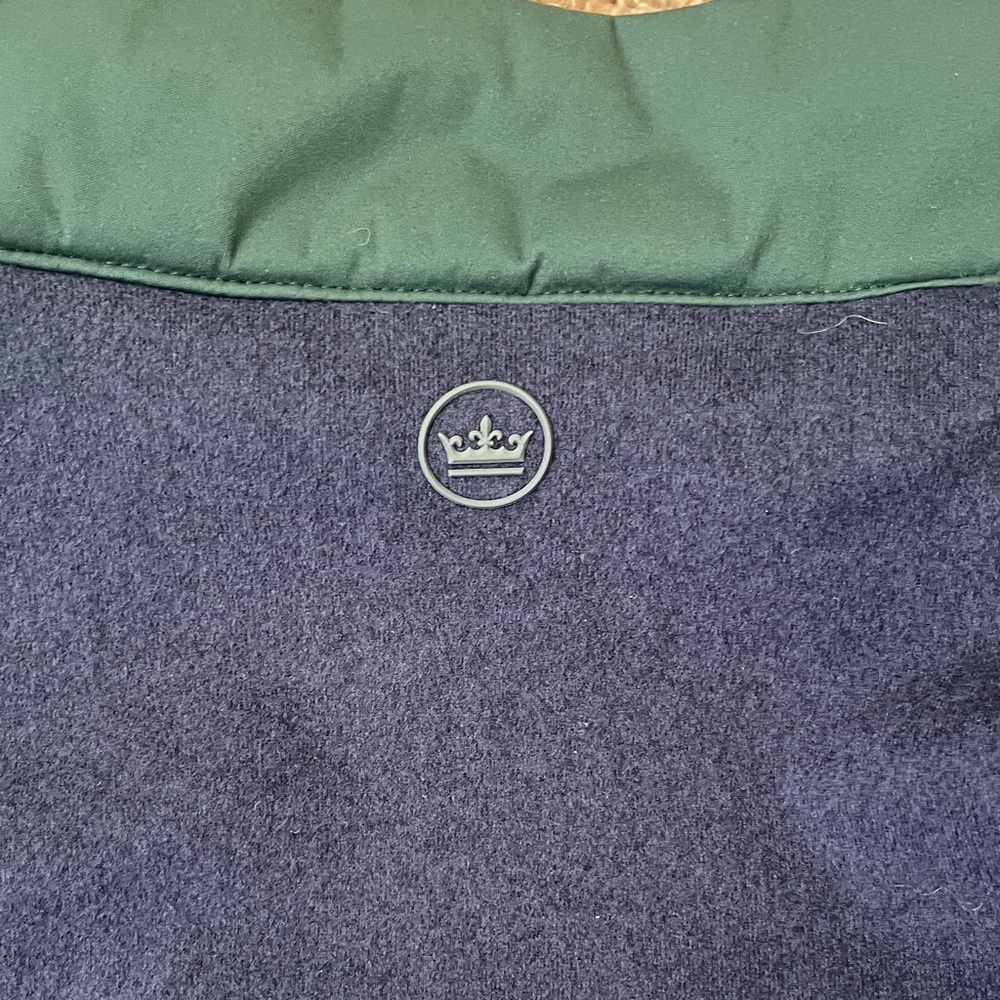 Peter Millar Merge Hybrid Fleece Jacket In Nordic Pine Size XL - Picture 9 of 10